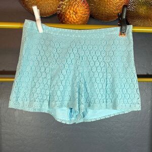 Gianni Bini Light Blue Lace Shorts